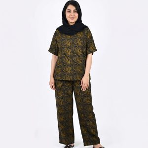 ست تیشرت و شلوار زنانه پلنگی کد 11765