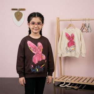 بلوز دخترانه طرح خرگوش کد 11203
