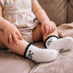 جوراب دخترانه پاپیونی کد 9678