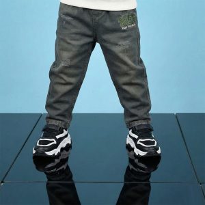 شلوار جین سبز پسرانه مام 2 تا 7 سال کد 11236