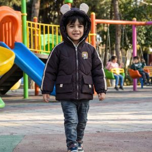 کاپشن میکی موس پسرانه بادمجانی کد 11009