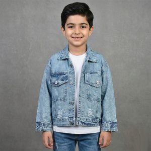 کت جین و تیشرت پسرانه میکی موس آبی کد 11229