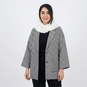 کت کشمیر زنانه مشکی کد 10706