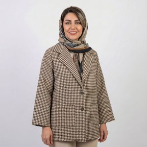 کت کشمیر زنانه نسکافه ای کد 10706
