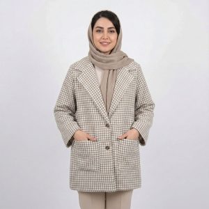 کت کشمیر زنانه کرم کد 10706